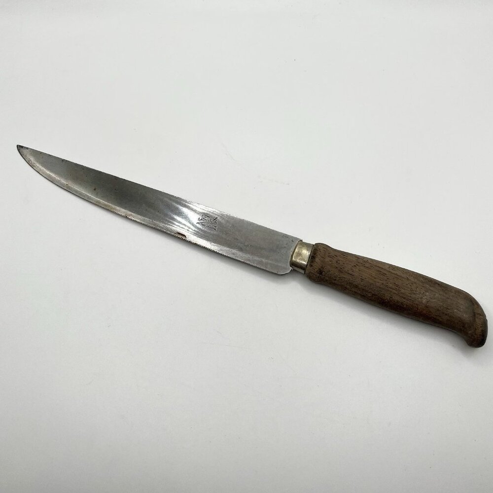 Vintage Erik Frost Mora Sweden Fillet Knife Wood Handle Rostfri Med Skarpa